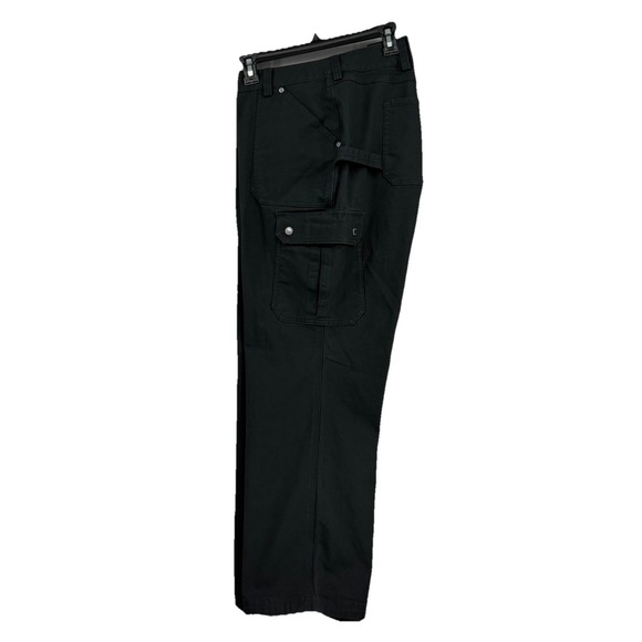 Duluth Curvesetter Pants Women's Plus Cargo Work Black 20W X 31 Relaxed Workwear - Picture 1 of 5